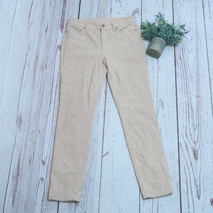 Chicos Size 0R Jeggings Pink Floral Jeans